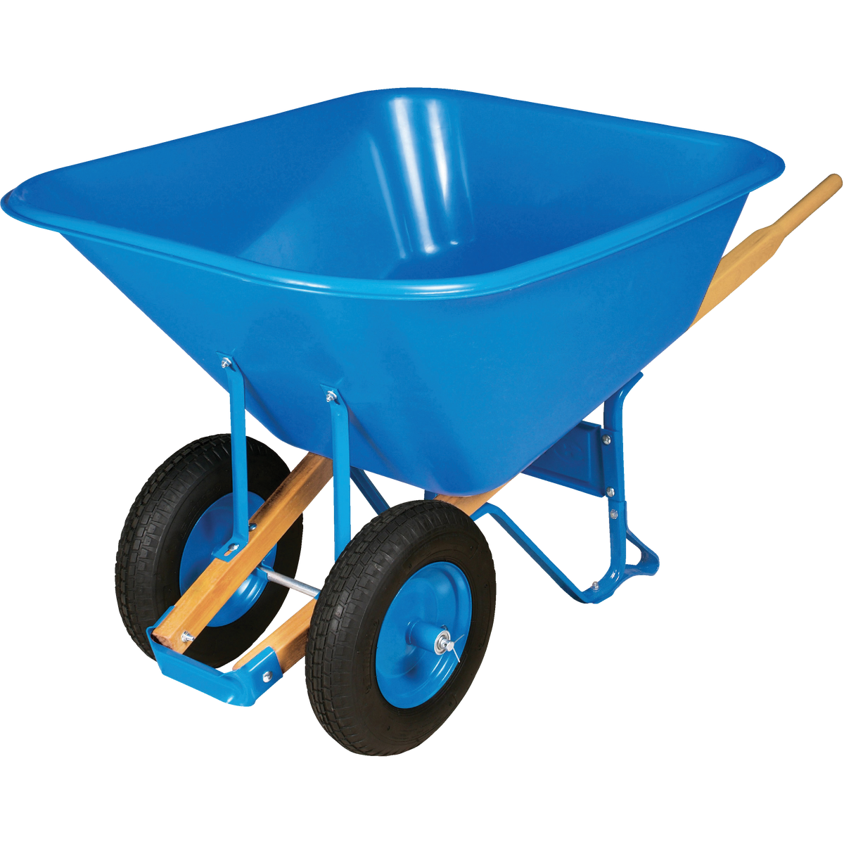 Truper 10 Cu. Ft. Poly Wheelbarrow with Steel Handles