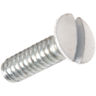 Hillman White 1/2 In. Steel Switch Wall Plate Screw (4-Pack) Image 1