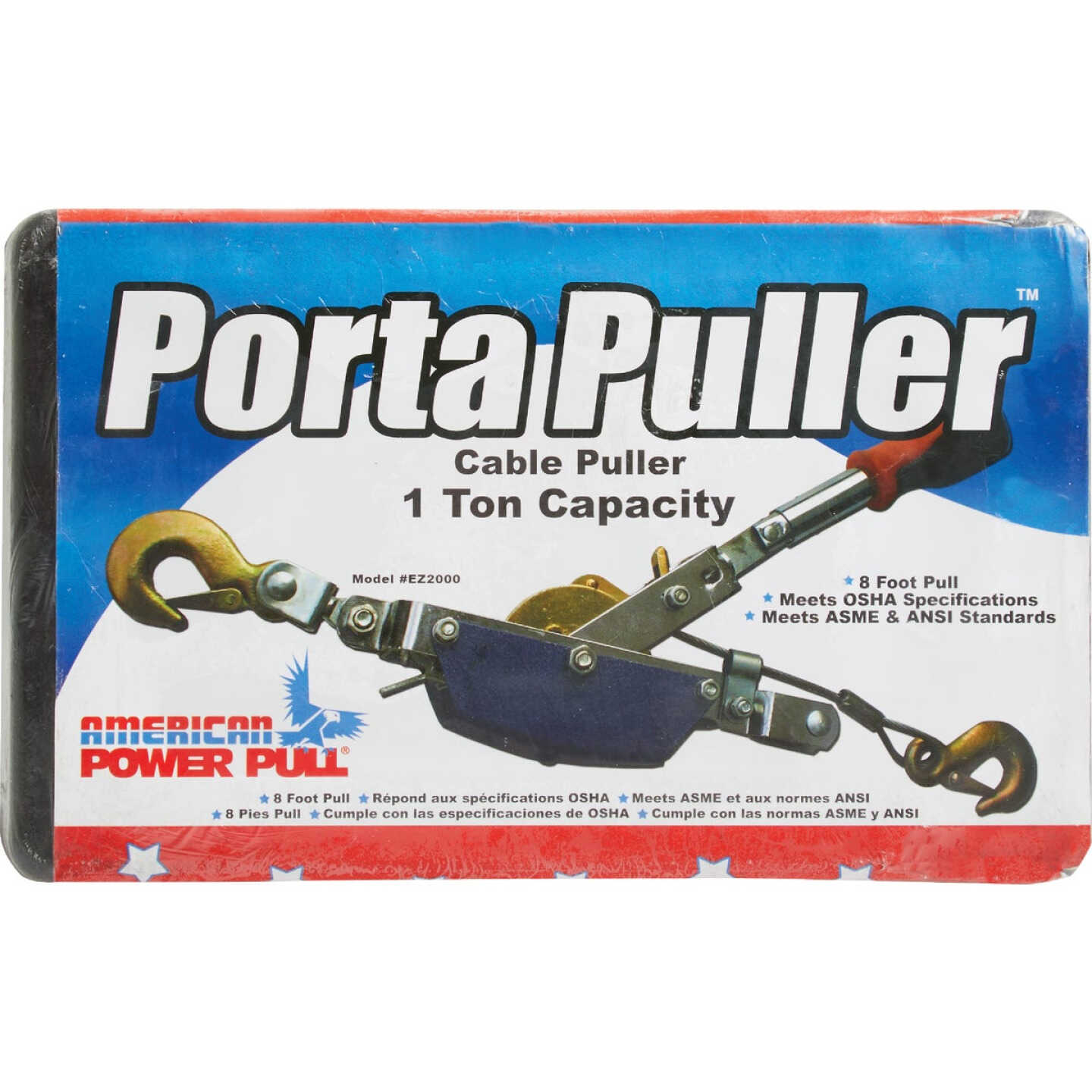 American Power Pull 1/2-Ton to 1-Ton 10 Ft. Cable Puller With Case Image 2