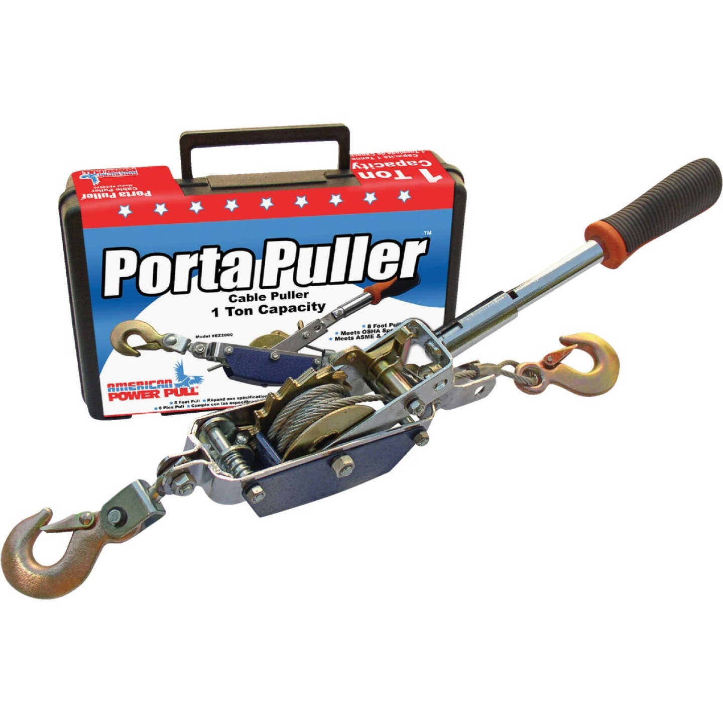 American Power Pull 1/2-Ton to 1-Ton 10 Ft. Cable Puller With Case Image 1