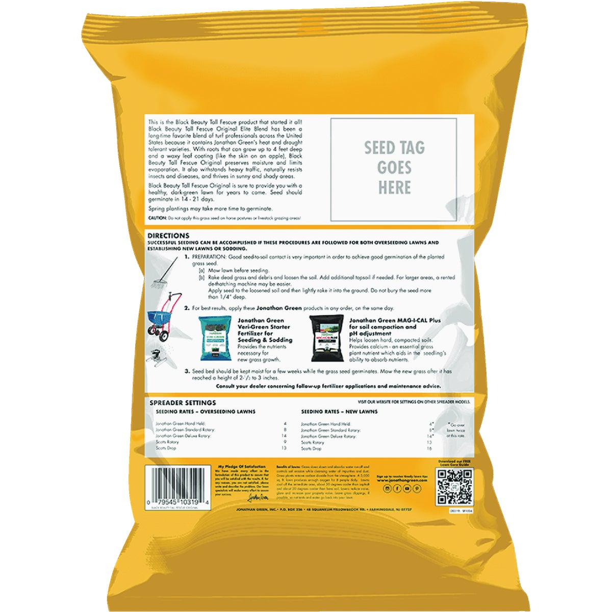 Jonathan Green Black Beauty 3 Lb. Tall Fescue Original Elite Blend Grass Seed Image 3