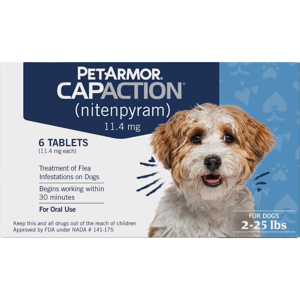 PetArmor CapAction 2 to 25 Lb. Dog Flea Tabs (6-Pack)