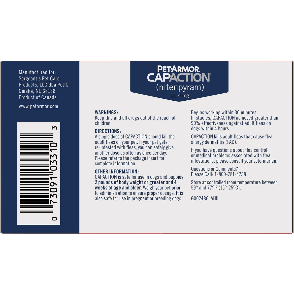 PetArmor CapAction 2 to 25 Lb. Dog Flea Tabs (6-Pack) Image 7