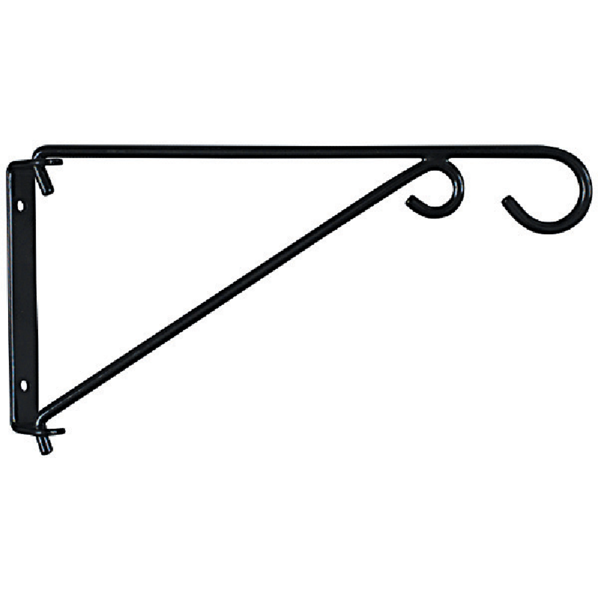National Hardware 9 In. Black Steel Swivel Hanging Plant Bracket Image 3