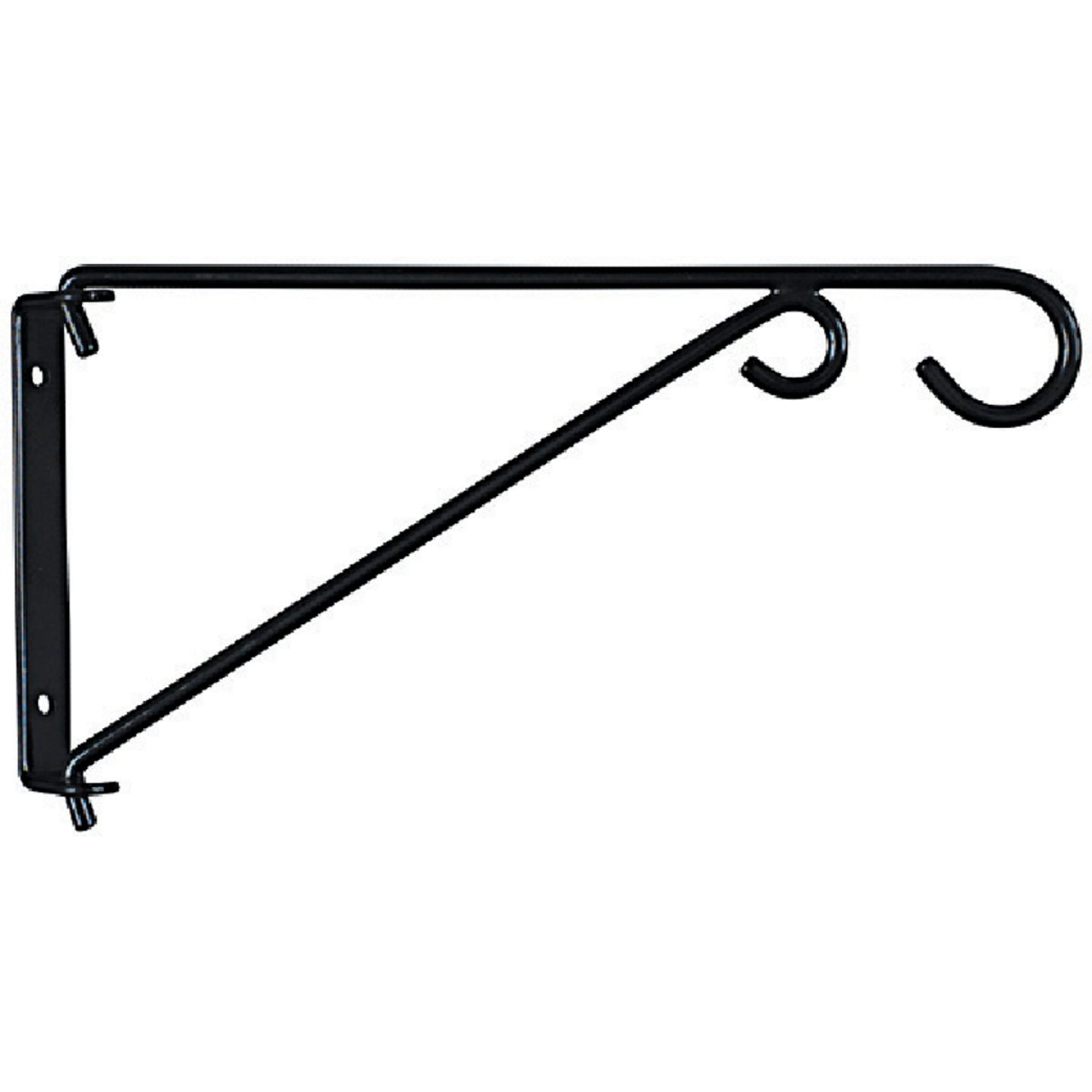 National Hardware 9 In. Black Steel Swivel Hanging Plant Bracket Image 3