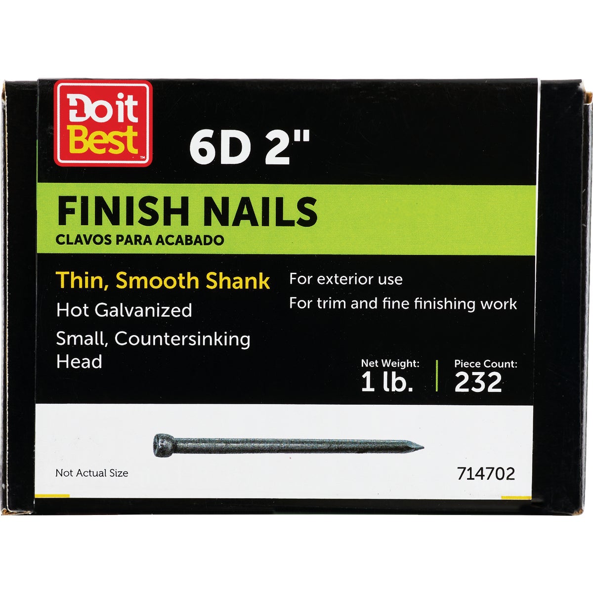 Do it 6d x 2 In. Hot Galvanized Finishing Nails (288 Ct., 1 Lb.)  Image 1