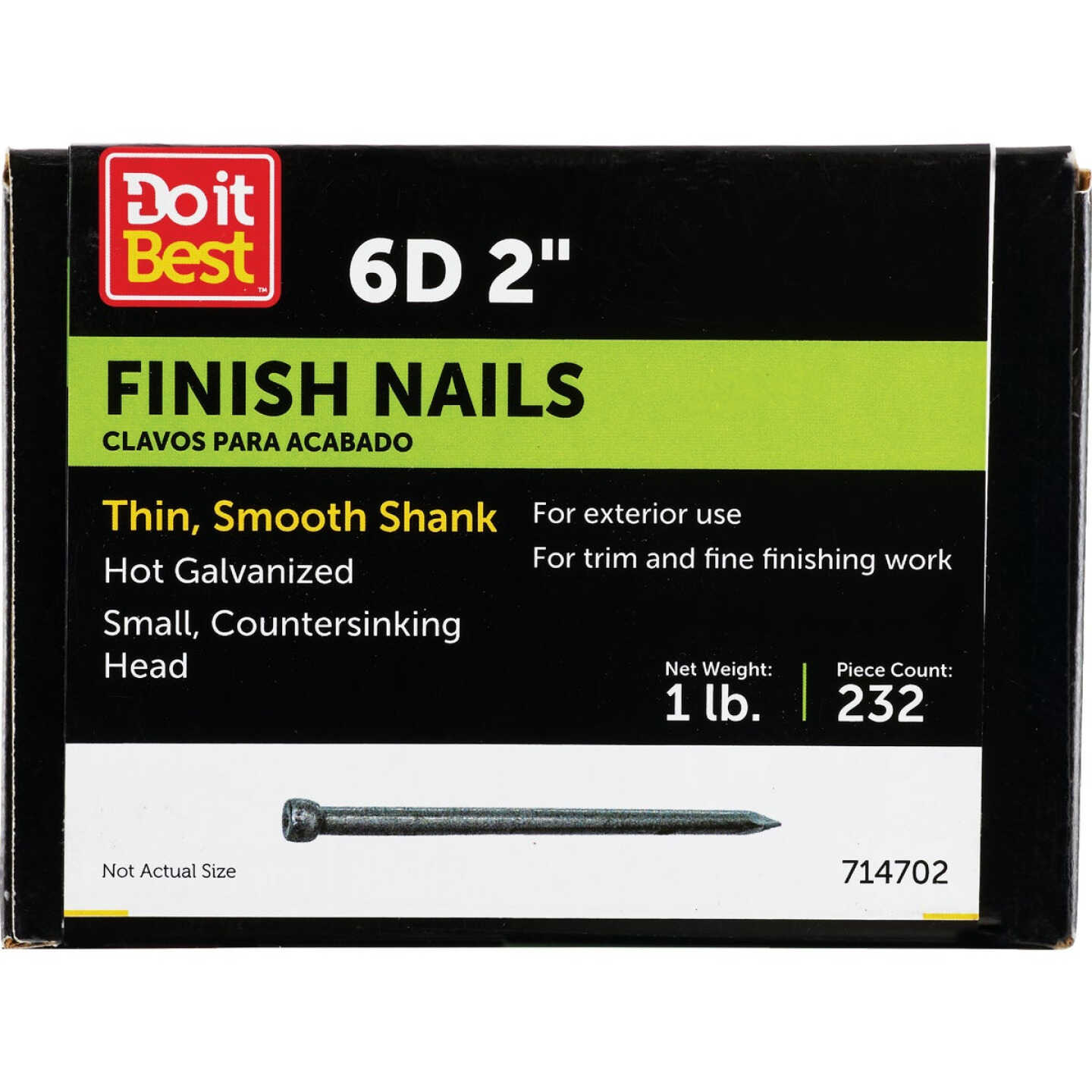 Do it 6d x 2 In. Hot Galvanized Finishing Nails (288 Ct., 1 Lb.) Image 1