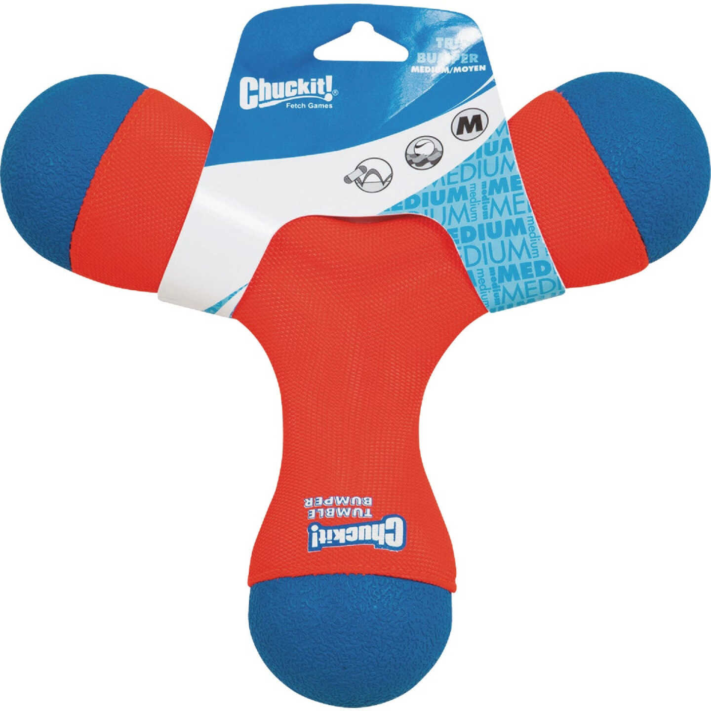Chuckit Medium Tri-Bumper Dog Toy Image 1
