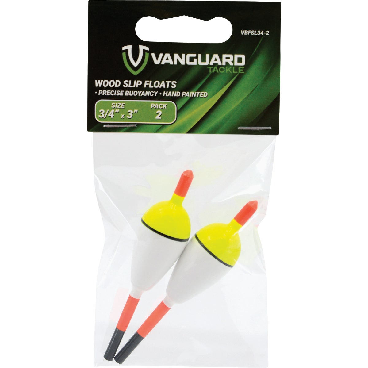 Vanguard 3/4 In. x 3 In. Slip Float Bobber (2-Pack)