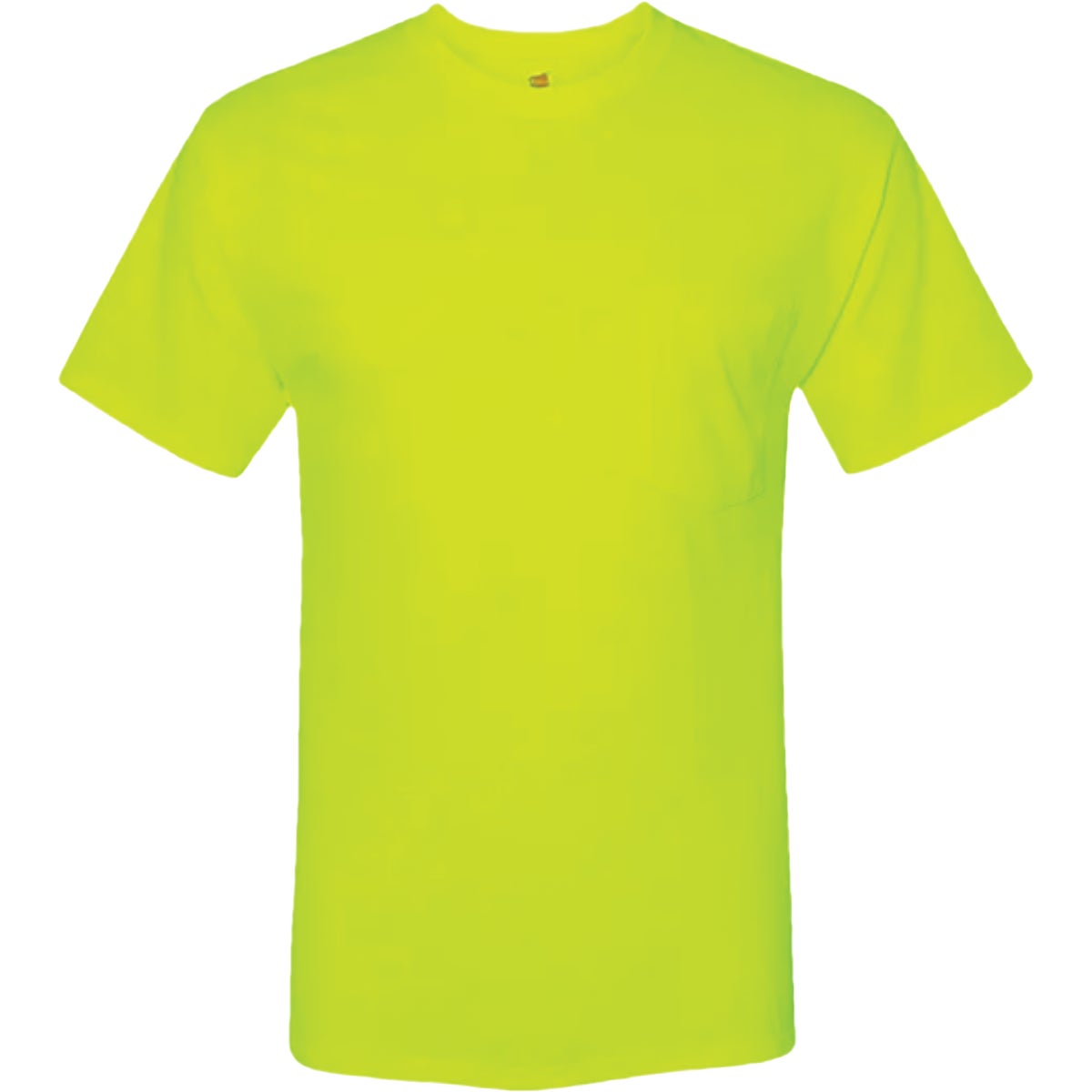 Hanes Men's 3XL Safety Green Workwear T-Shirt (2-Pack)
