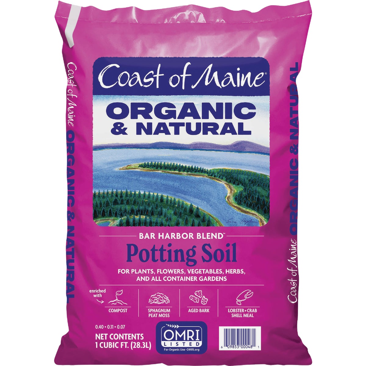 Coast of Maine Bar Harbor Blend 1 Cu. Ft. Organic Potting Soil