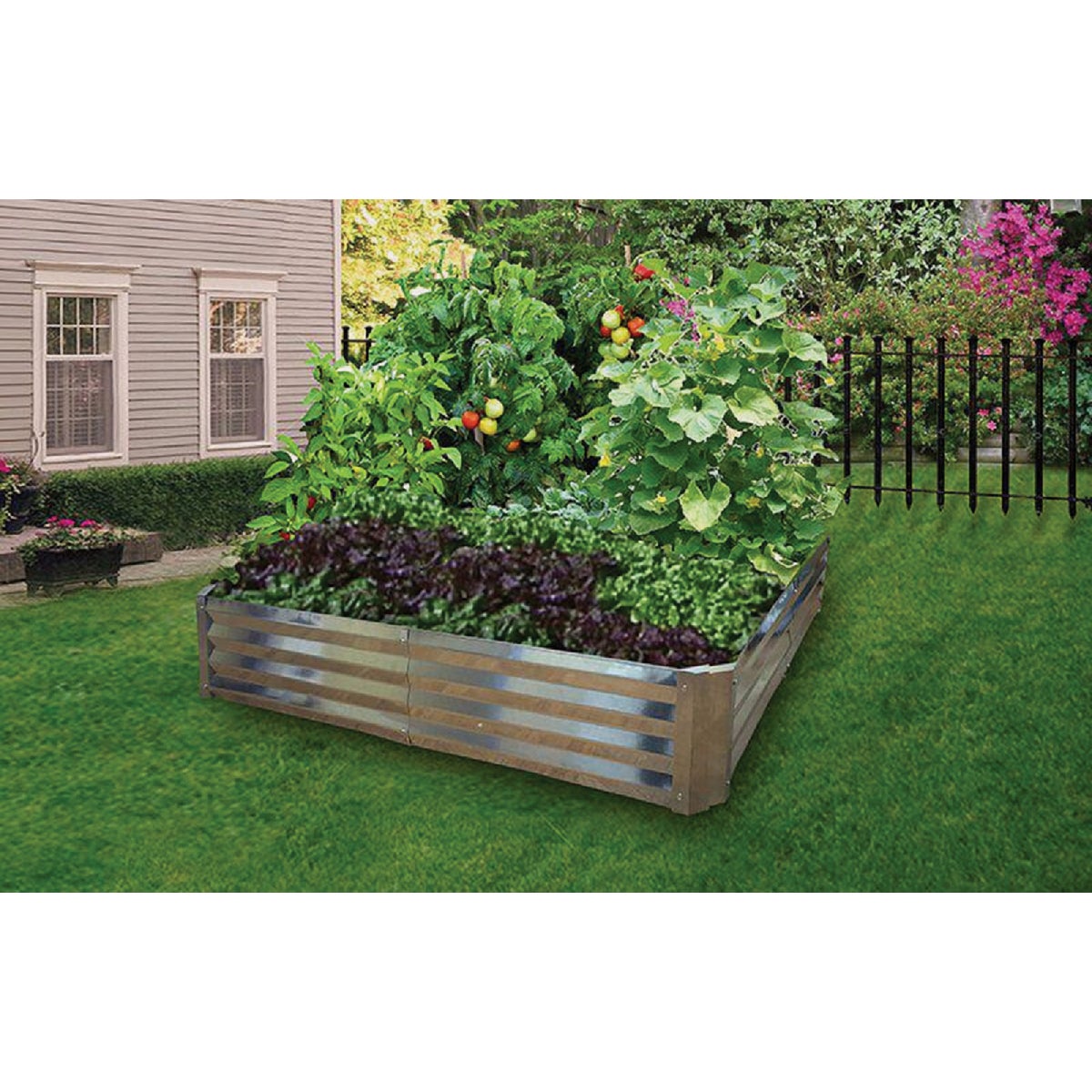 Dalen 4 Ft. x 4 Ft. Galvanized Steel Rustic Raised Bed Garden