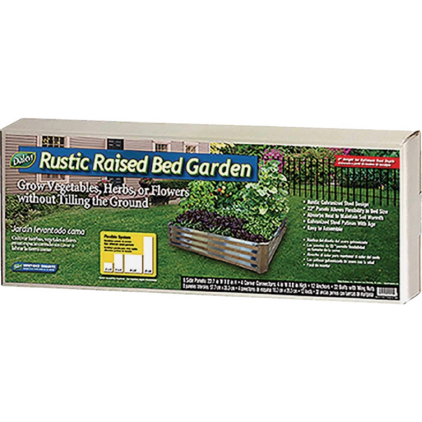 Dalen 4 Ft. x 4 Ft. Galvanized Steel Rustic Raised Bed Garden Image 2