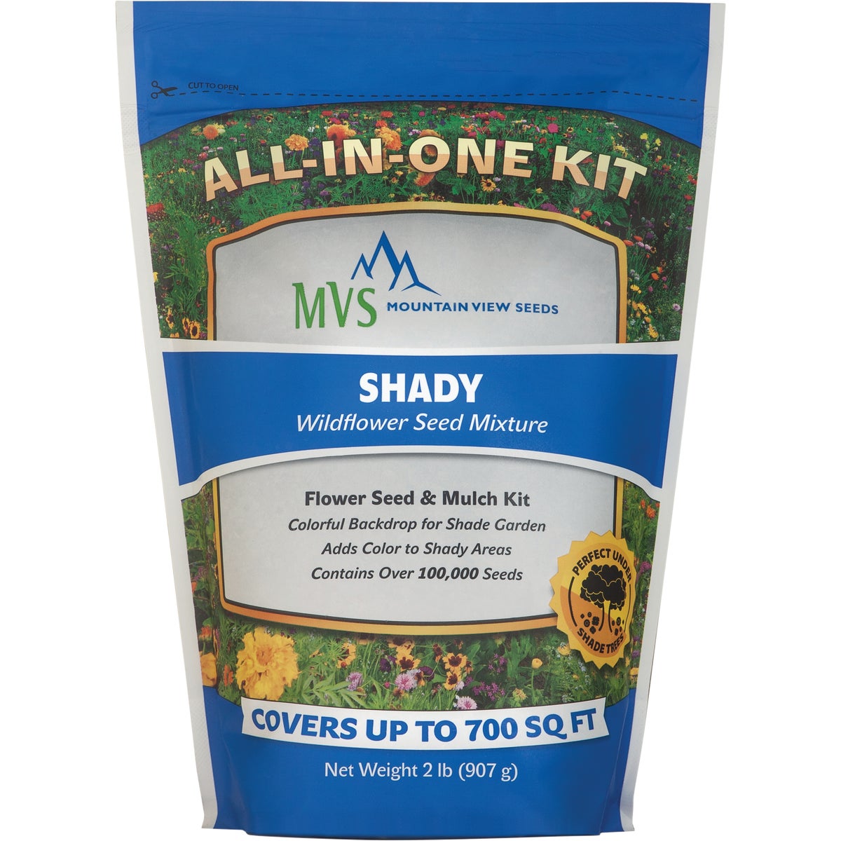 Mountain View Seeds 2 Lb. 700 Sq. Ft. Coverage Shady Wildflower Seed Mix