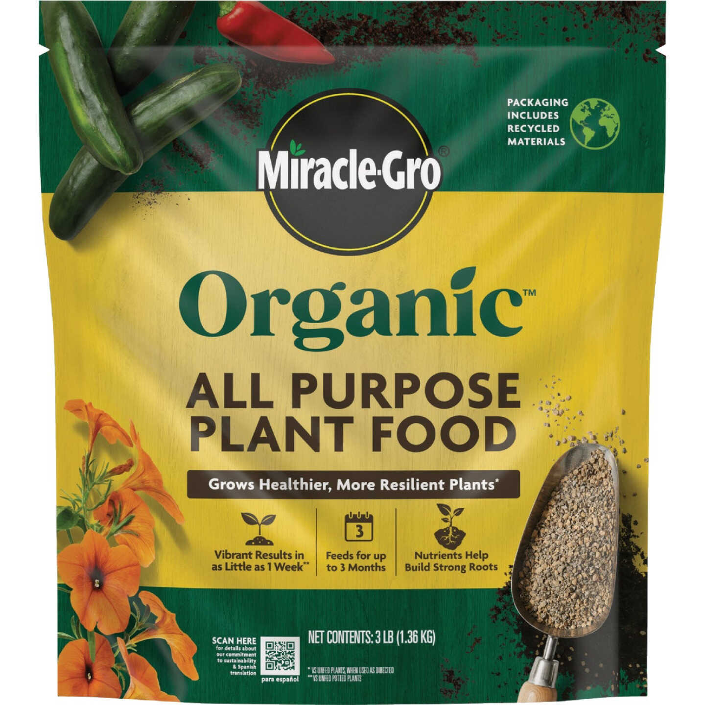 Miracle-Gro 3 Lb. 5-2-2 Granules Organic Plant Food Image 1