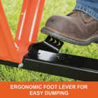 Agri-Fab 650 Lb. Tow-Behind Poly Dump Cart Image 3