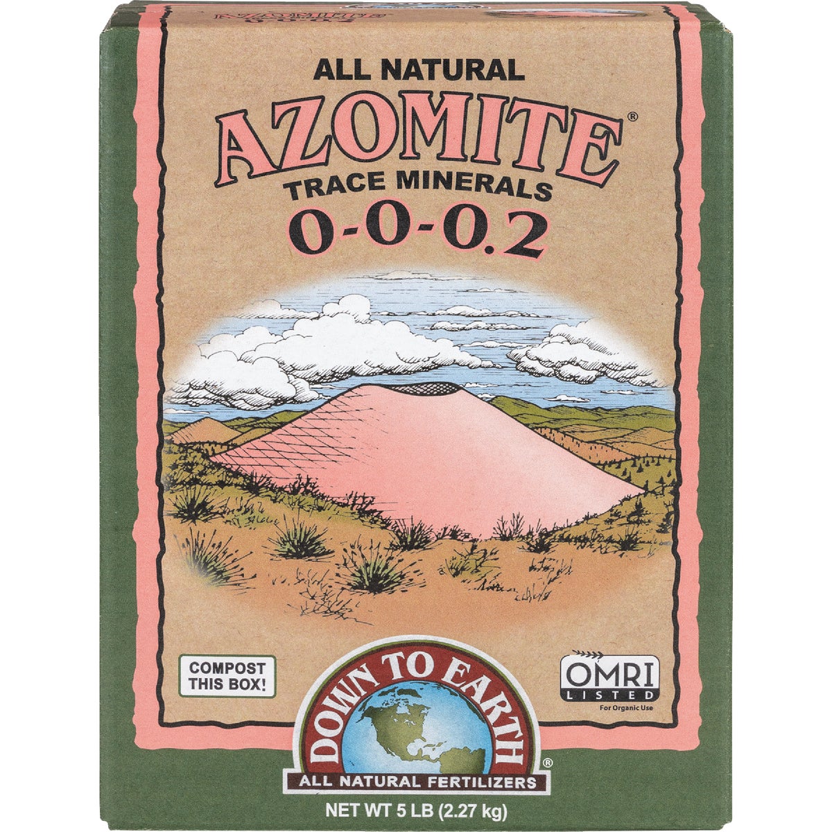 Down To Earth 5 Lb. 0-0-0.2 Azomite Powder