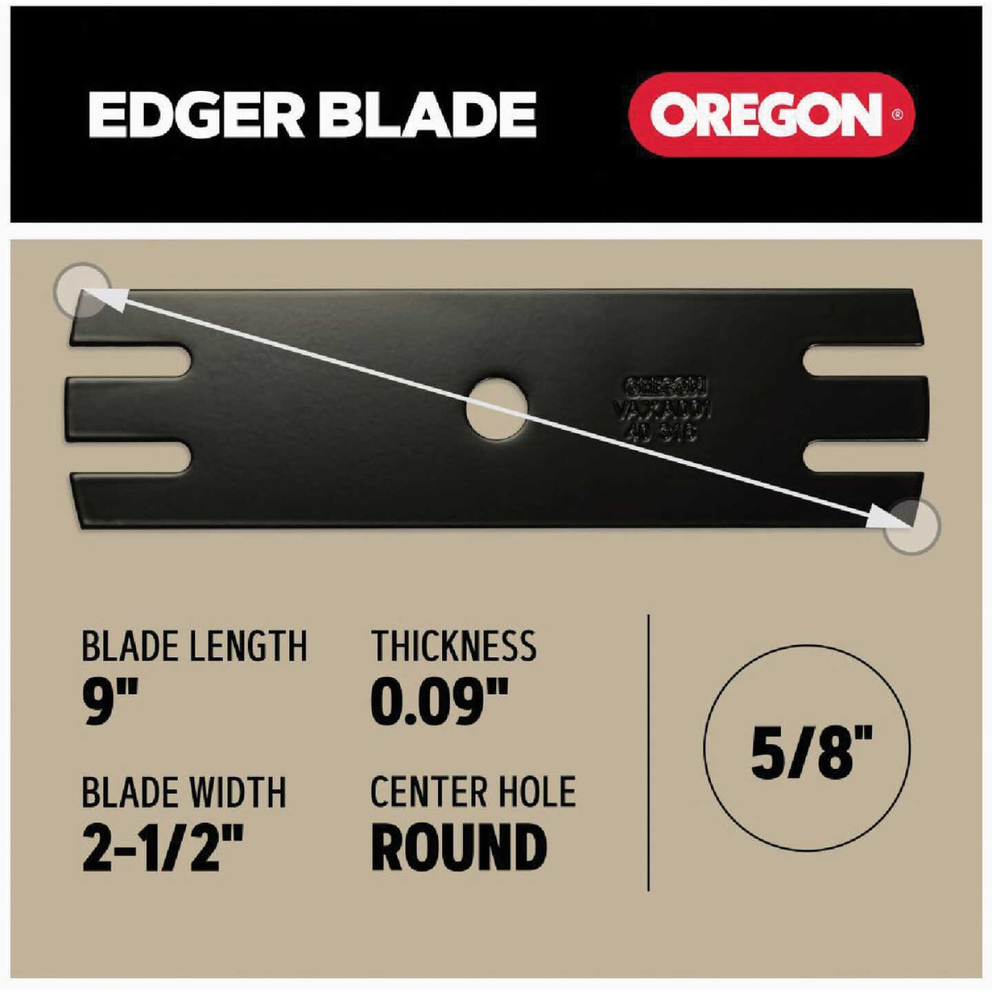 Oregon 9 In. Edger Blade for Trimmers & Edgers Image 4