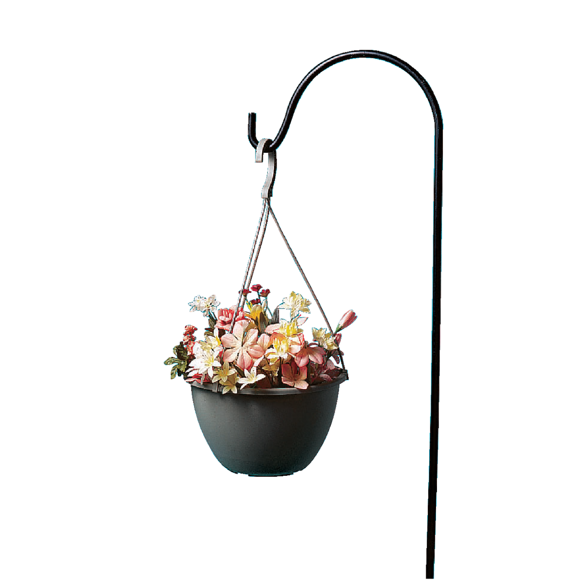 Best Garden 64 In. Black Wrought Iron Shepherd Hook Image 3