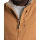 Berne Heartland Men's XL Brown Sherpa-Lined Washed Duck Vest Image 4