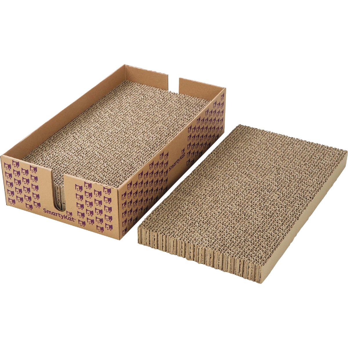 SmartyKat Super Scratcher+ Cat Scratcher with Catnip Infusion Technology (3-Pack) Image 4