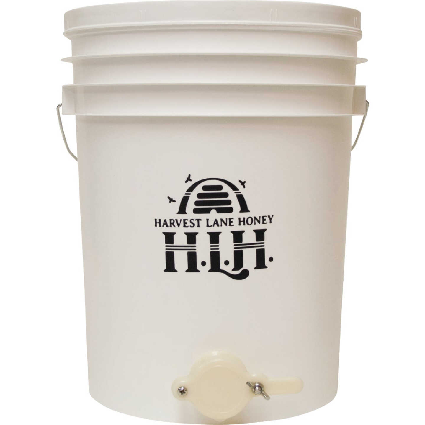 Harvest Lane Honey 5 Gal Plastic Honey Bucket with Gate Image 1
