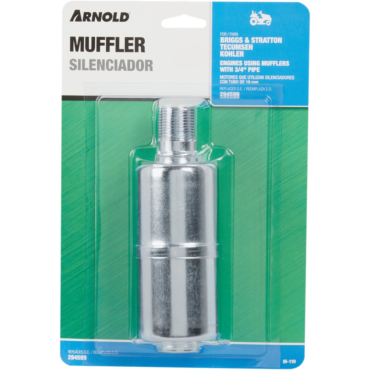 Arnold 6-1/2 In. 4 to 8 HP Muffler Image 2