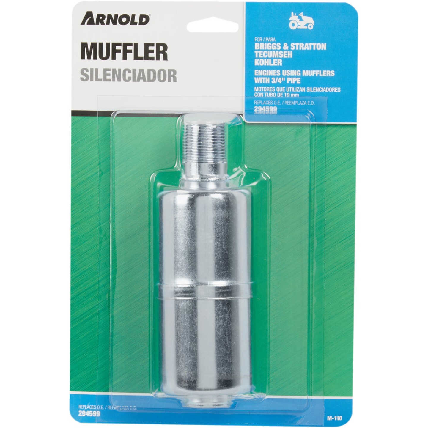 Arnold 6-1/2 In. 4 to 8 HP Muffler Image 2