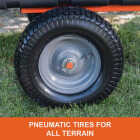 Agri-Fab 18 Cu ft. 1,000 Lb. Poly Swivel Steel Tow-Behind Dump Cart Image 6