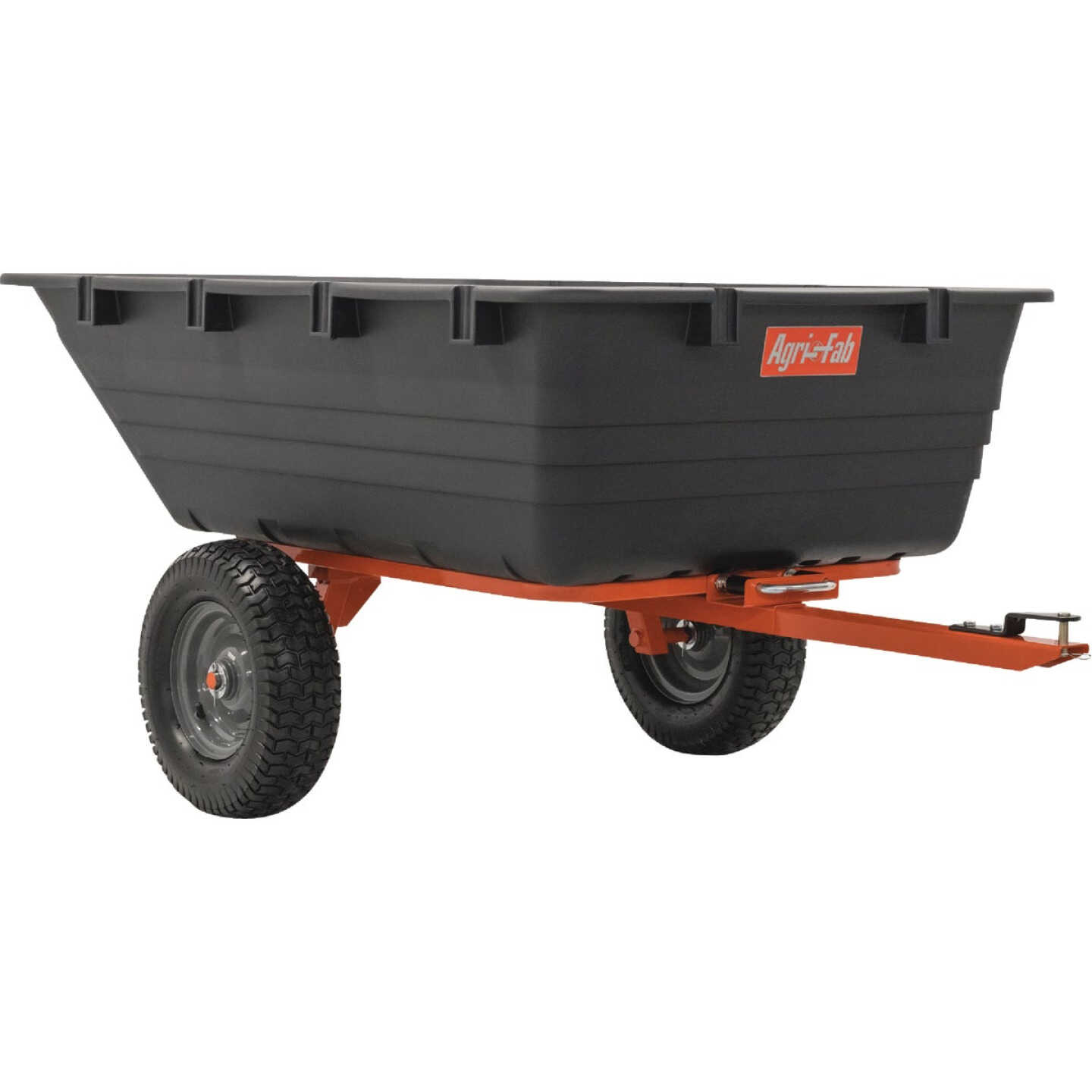 Agri-Fab 18 Cu ft. 1,000 Lb. Poly Swivel Steel Tow-Behind Dump Cart Image 1