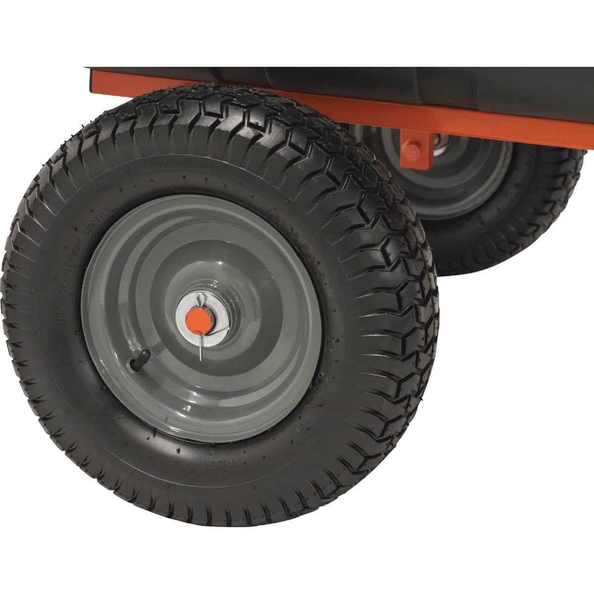 Agri-Fab 18 Cu ft. 1,000 Lb. Poly Swivel Steel Tow-Behind Dump Cart Image 7