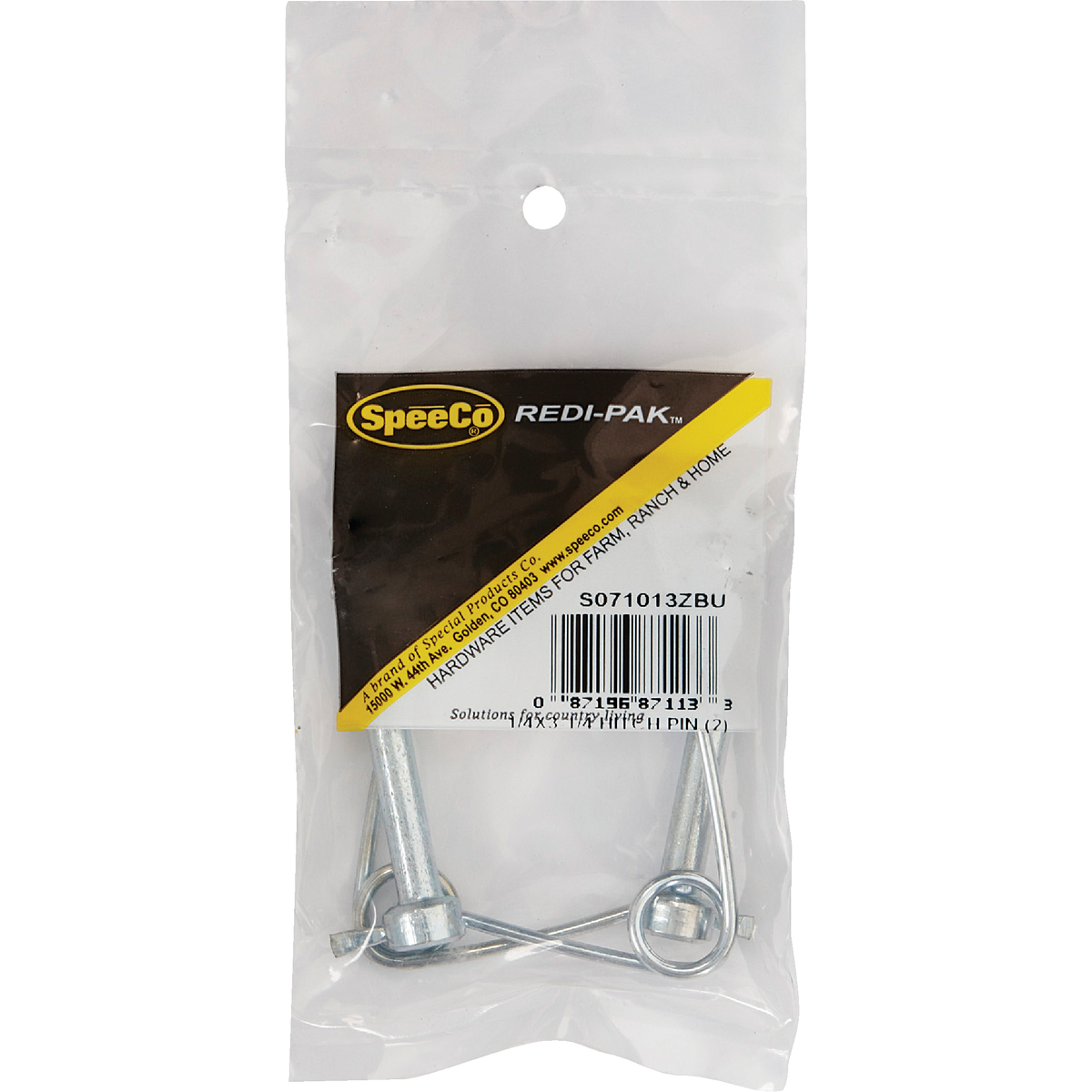 Speeco 1/4 In. x 1-3/4 In. Draw Bar Hitch Pin Image 2