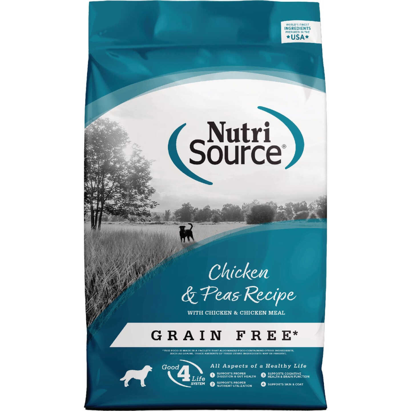 NutriSource 12 Lb. Chicken & Pea Recipe Grain Free Dog Food Image 1