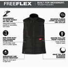 Milwaukee FREEFLEX Women's Small Black Lightweight Insulated Vest Image 2