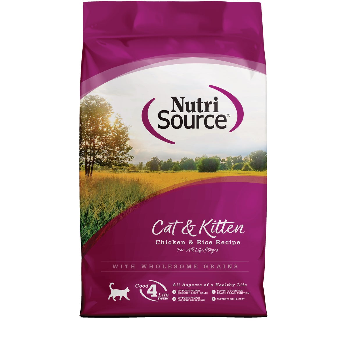 NutriSource 4 Lb. Chicken & Rice Dry Cat & Kitten Food