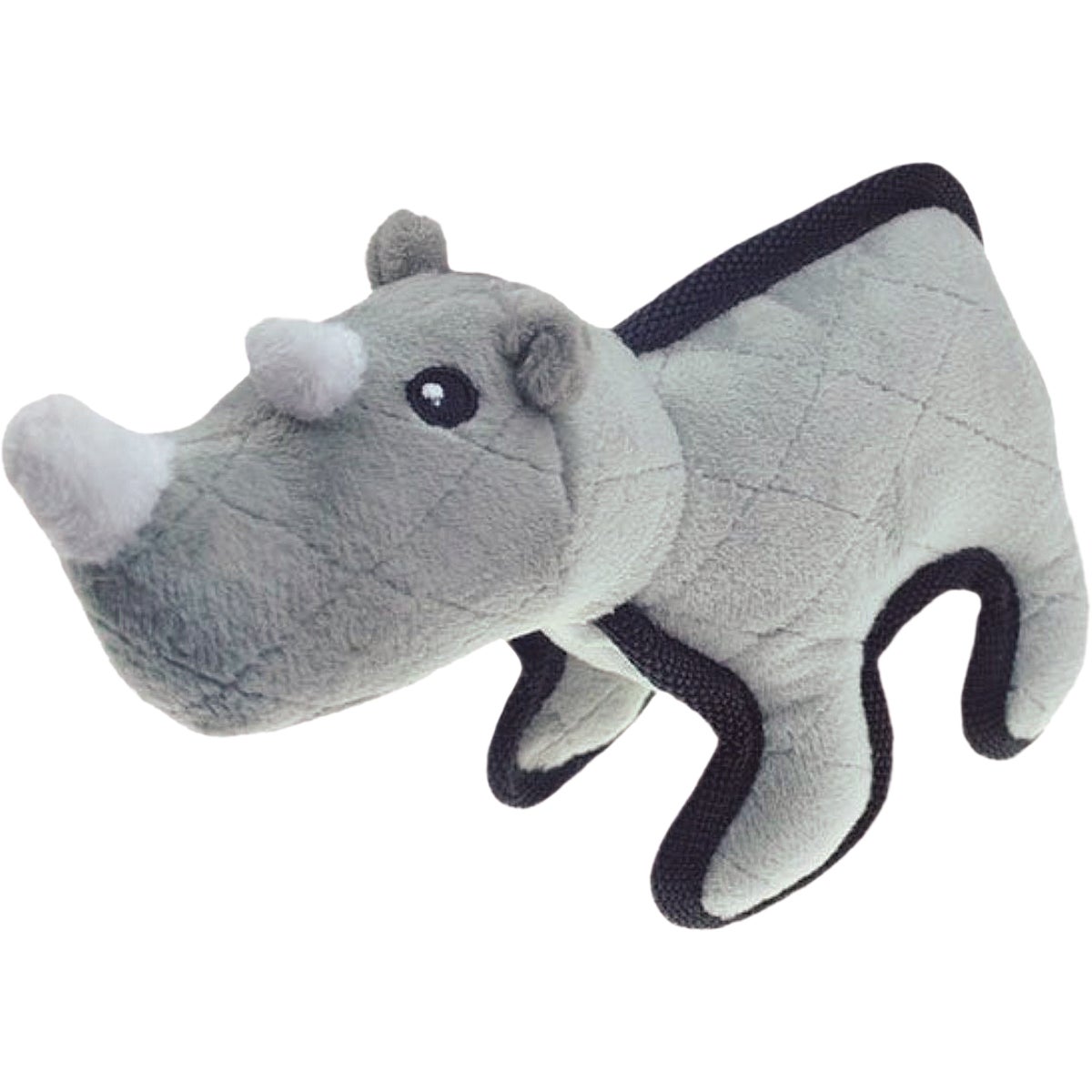 Boss Pet Pet Park Blvd Tuffimals Large Rhino Dog Toy
