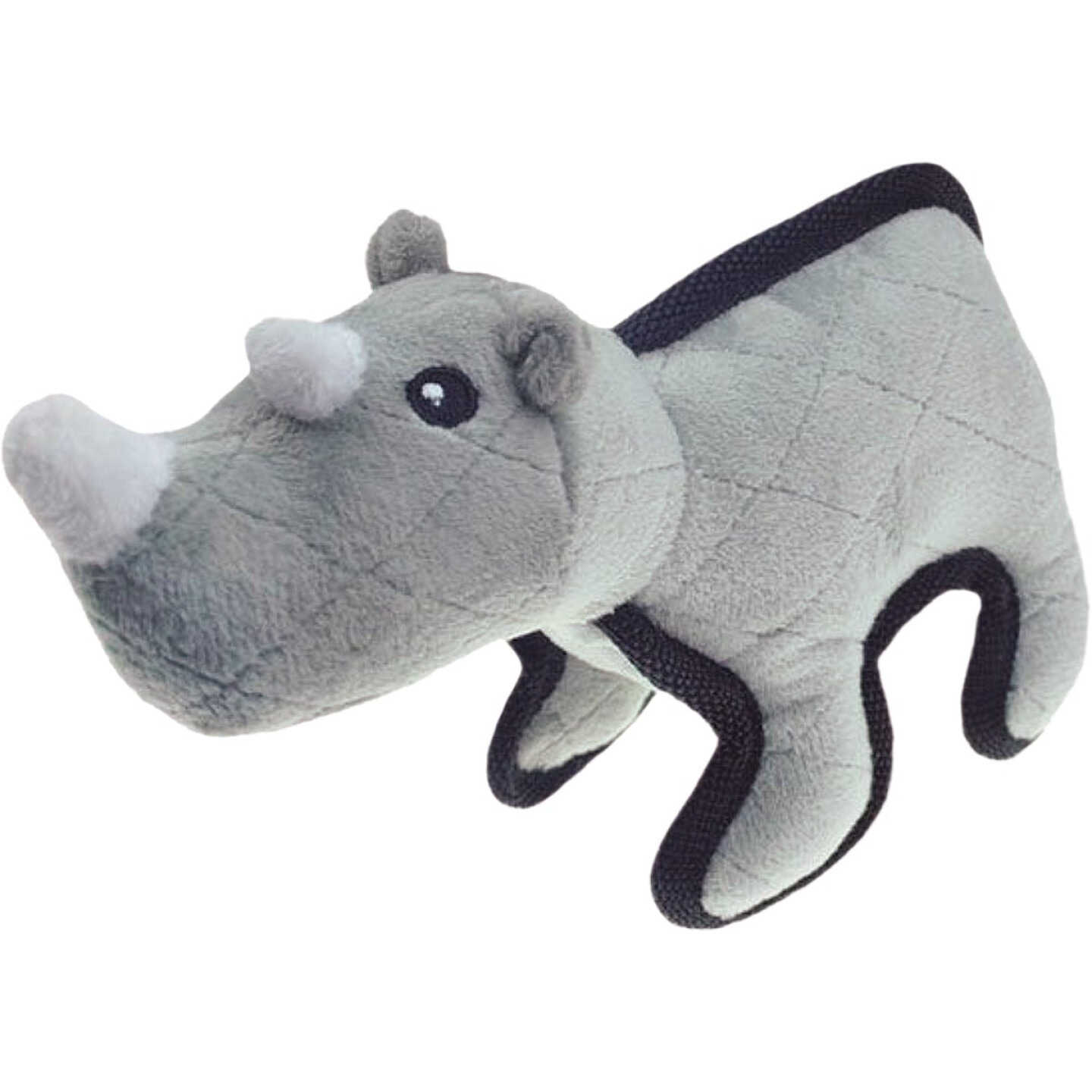 Boss Pet Pet Park Blvd Tuffimals Large Rhino Dog Toy Image 1