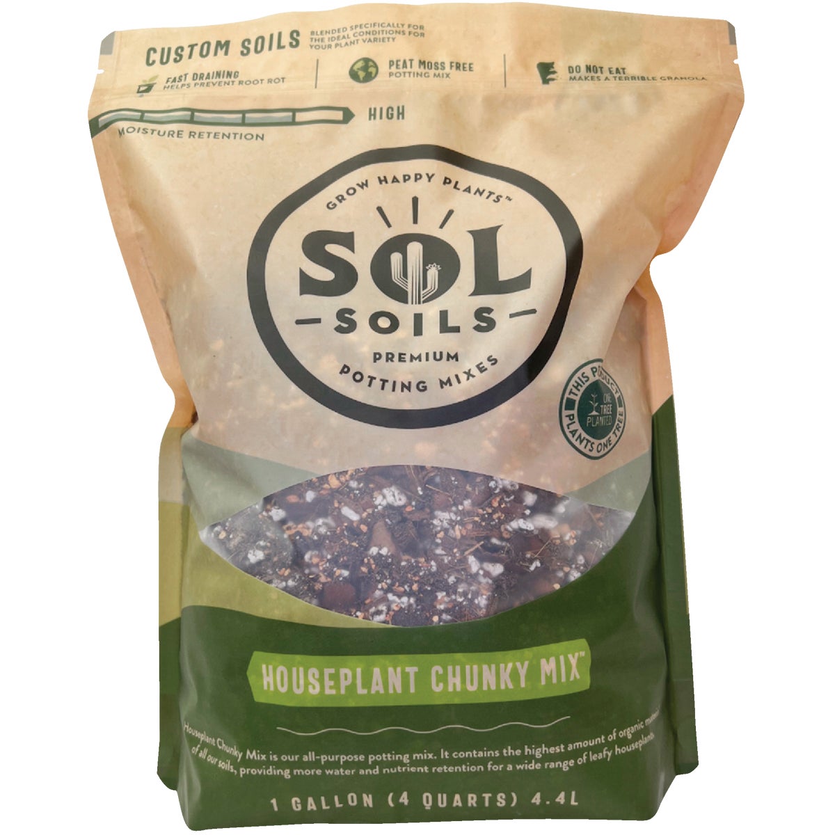 Sol Soils 4 Qt. Houseplant Chunky Mix
