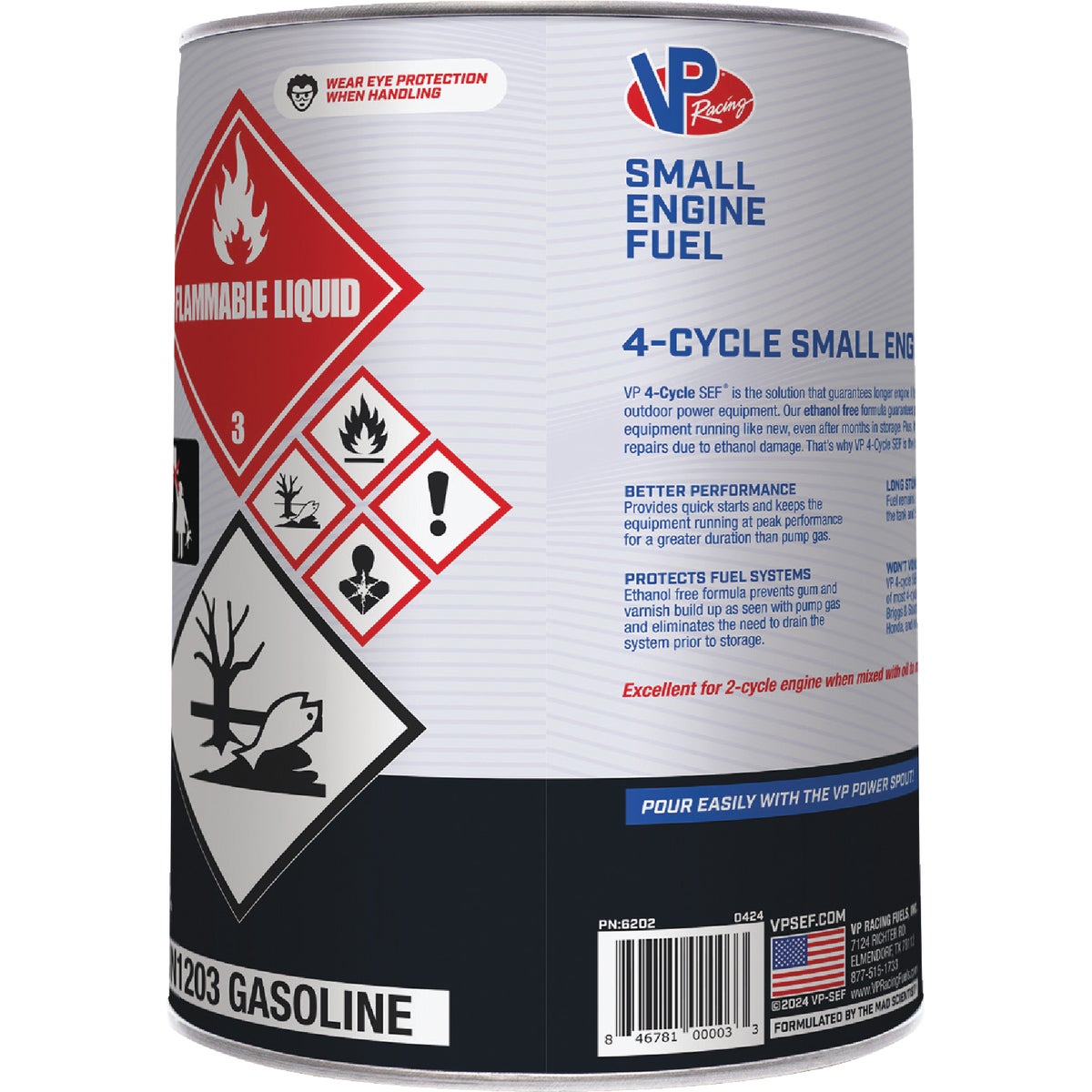 VP Racing Fuels 5 Gal. Ethanol-Free 4-Cycle Fuel Image 4