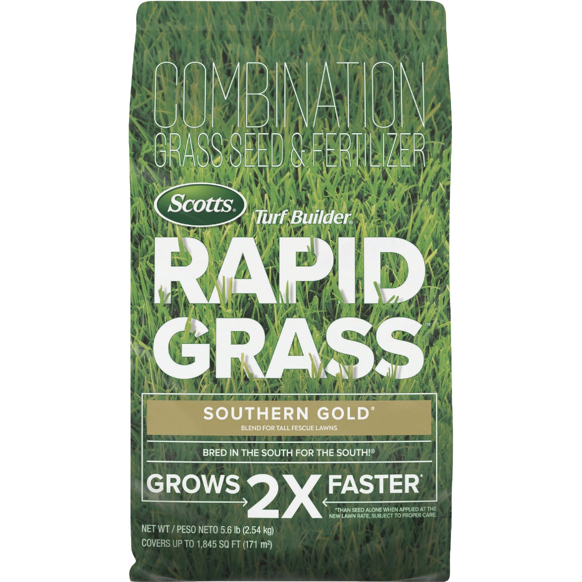 Scotts Turf Builder Rapid Grass Southern Gold 5.6 Lb. 1845 Sq. Ft. Grass Seed and Fertilizer Combination