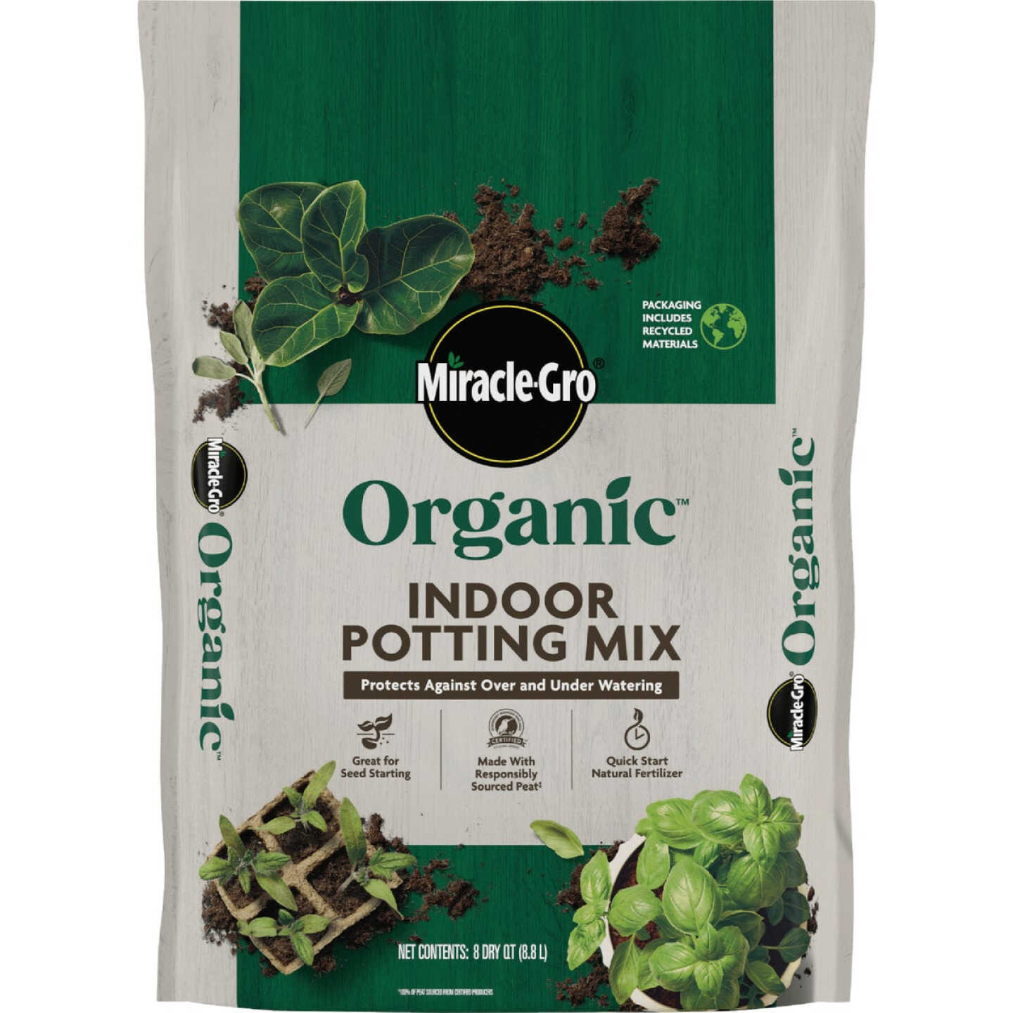 Miracle-Gro 8 Qt. Organic Indoor Potting Mix Image 1
