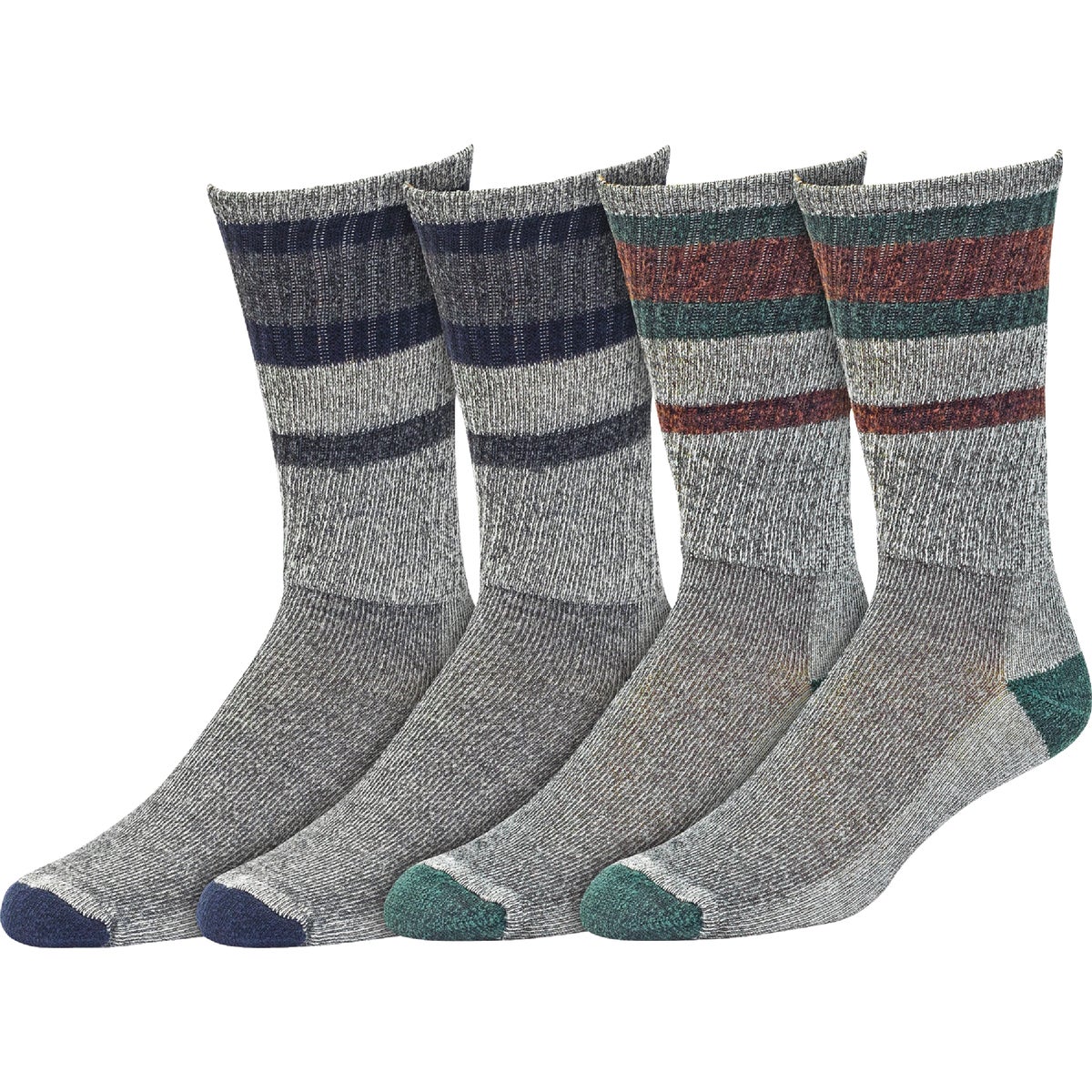 Railroad Sock Men's Merino Wool Boot Crew Sock (6-Pack)