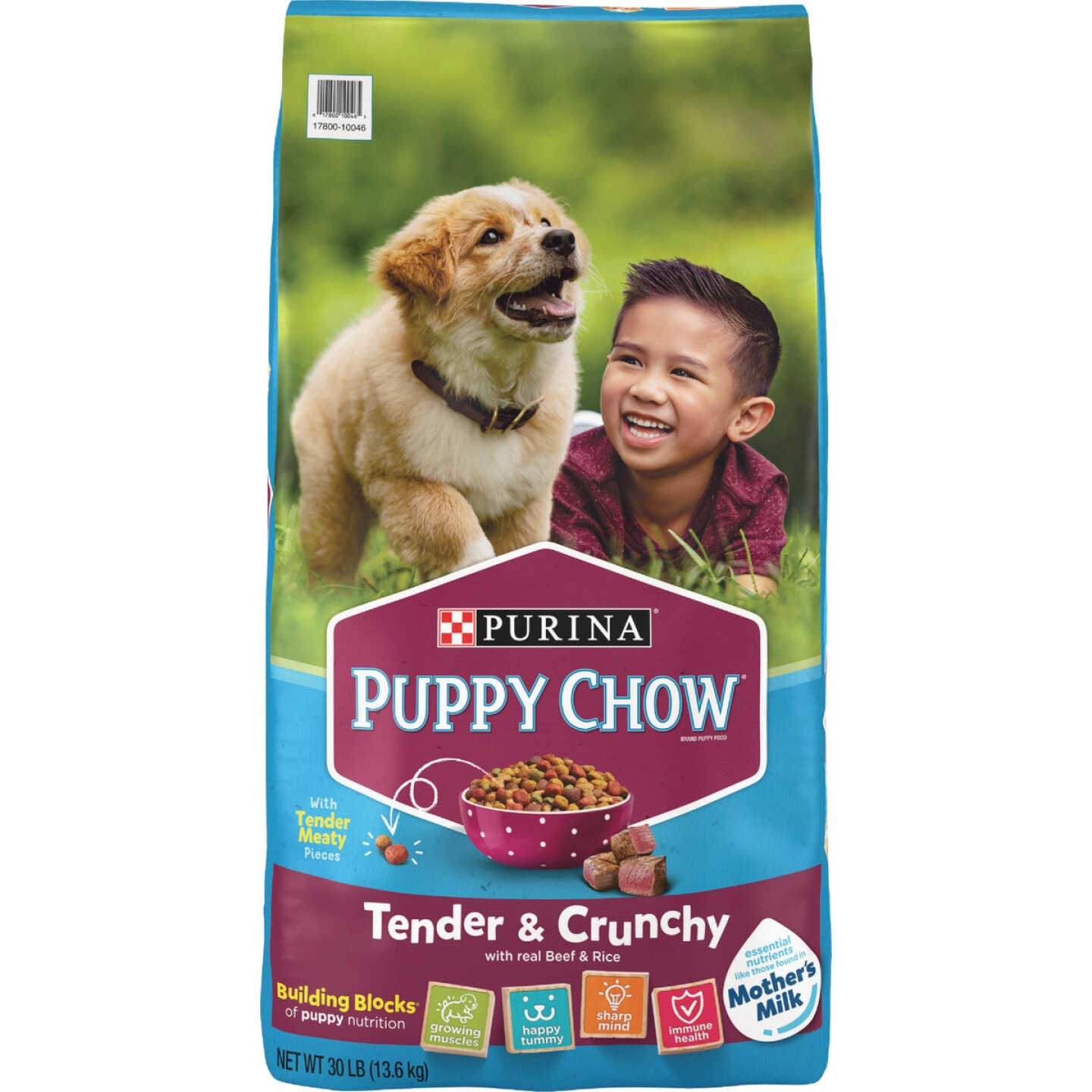 Purina Puppy Chow 30 Lb. Beef Tender & Crunchy Puppy Food Image 1