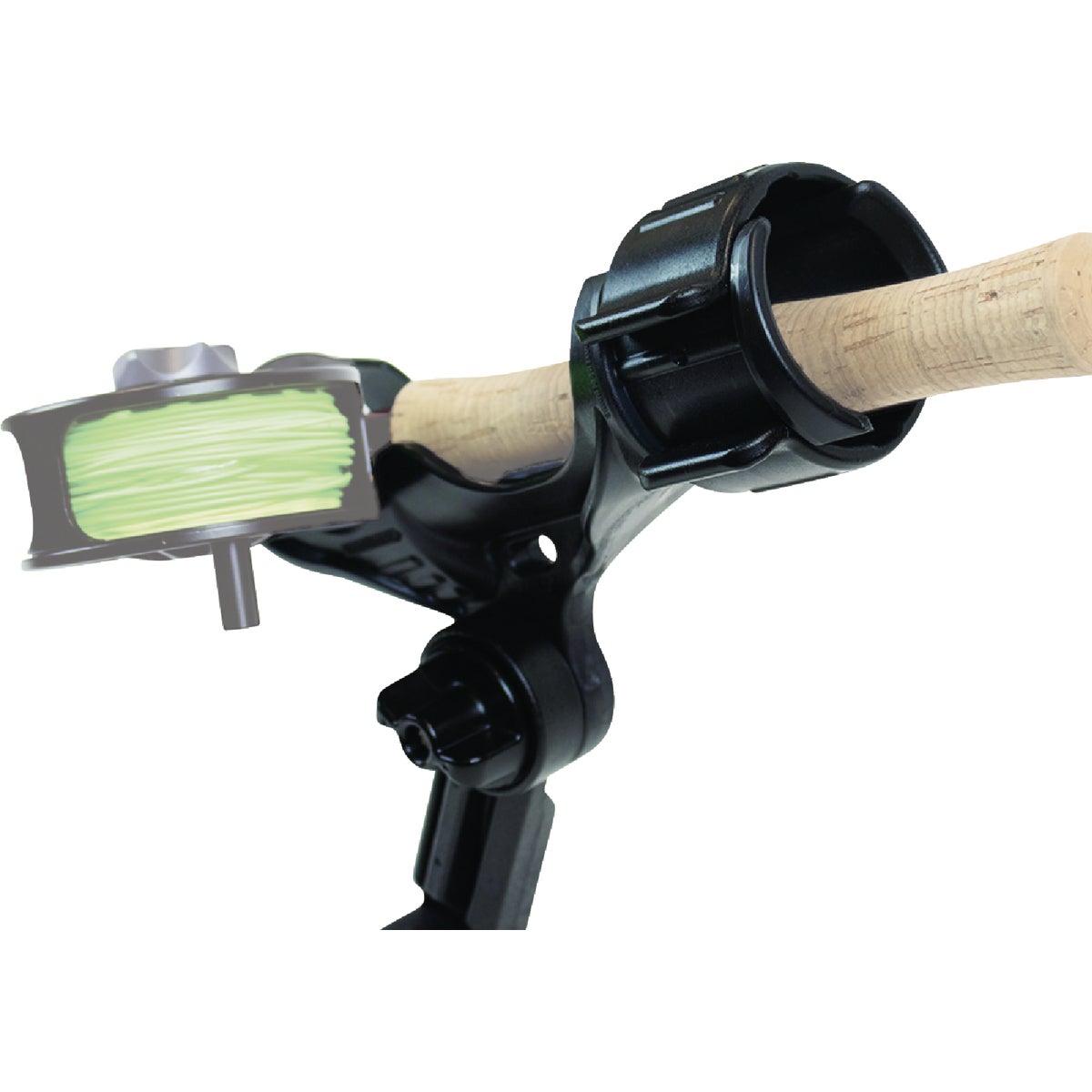 YakAttack Omega Pro Rod Holder with Track Mounted LockNLoad Mounting System Image 2