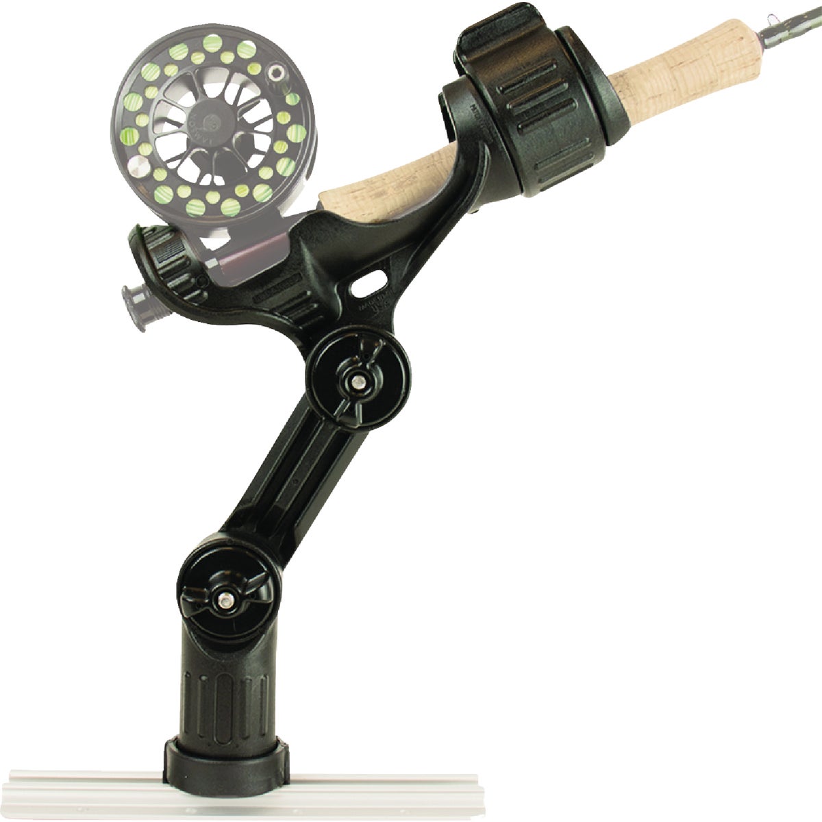 YakAttack Omega Pro Rod Holder with Track Mounted LockNLoad Mounting System Image 4