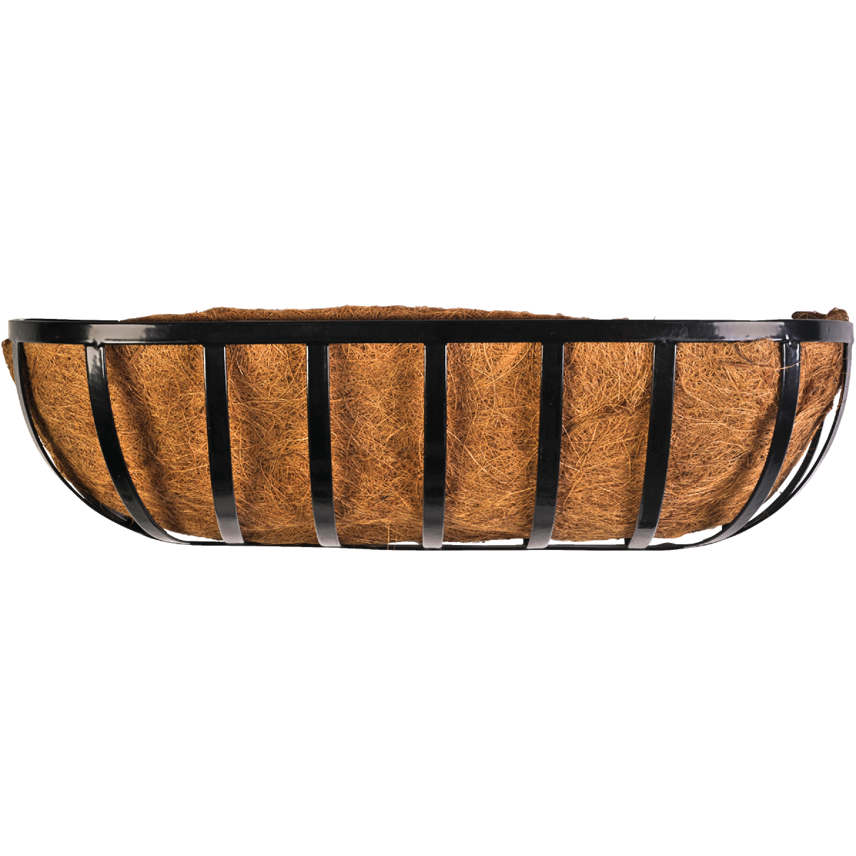 Best Garden 24 In. Black Steel Rod Modern Trough Wall Mount Planter Image 3