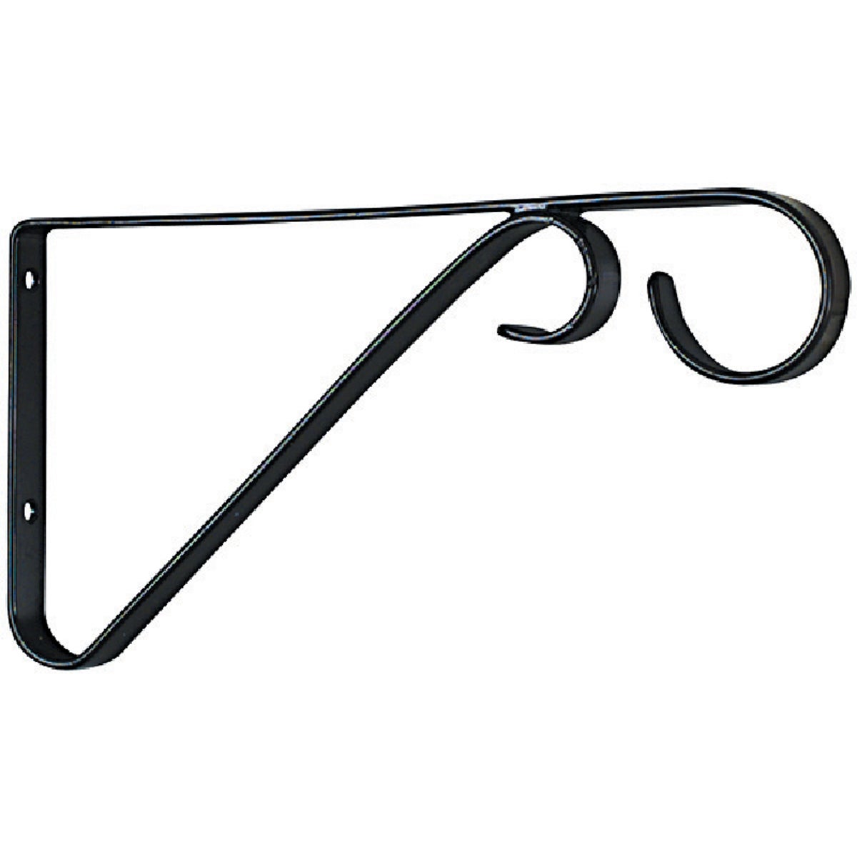 National Hardware 6 In. Black Steel Hanging Plant Bracket Image 3