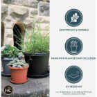 HC Companies 8 In. Stone Classic Saucer Image 3