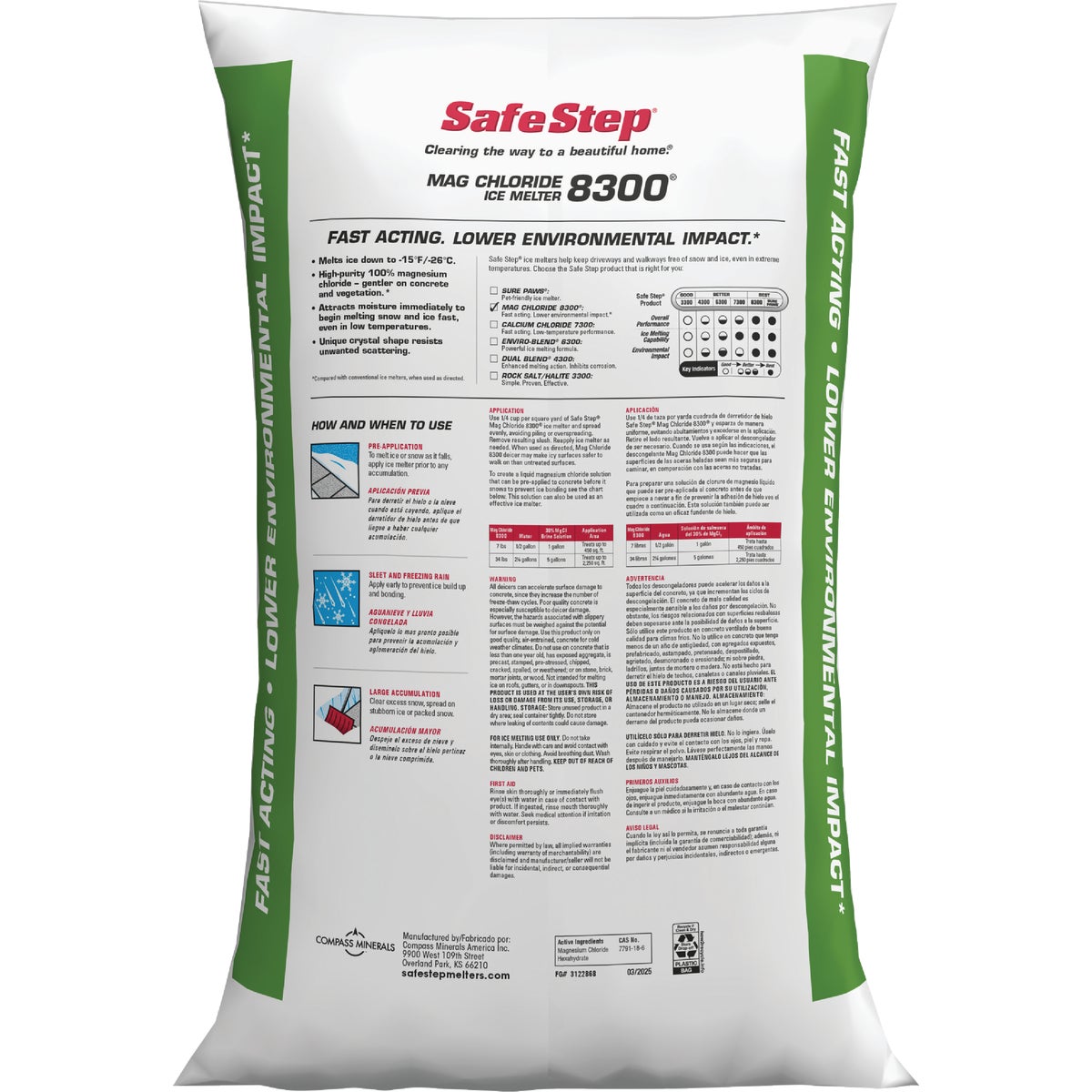 Safe Step 8300 50 Lb. Magnesium Chloride Ice Melt Pellets Image 3