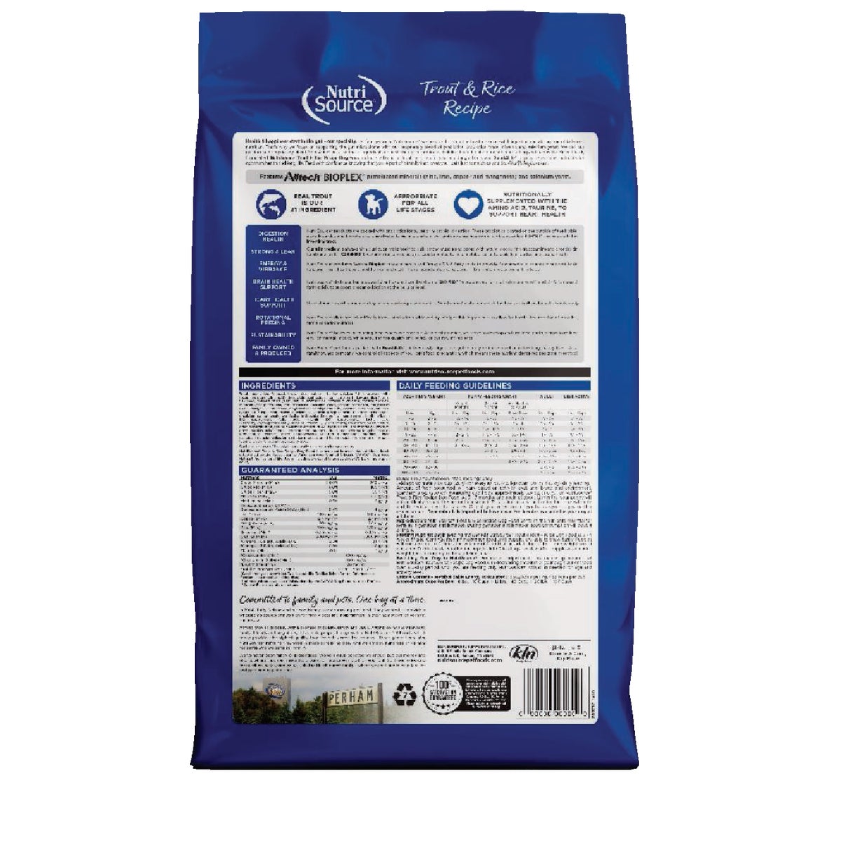 NutriSource 26 Lb. Trout & Rice Recipe Dog Food Image 7